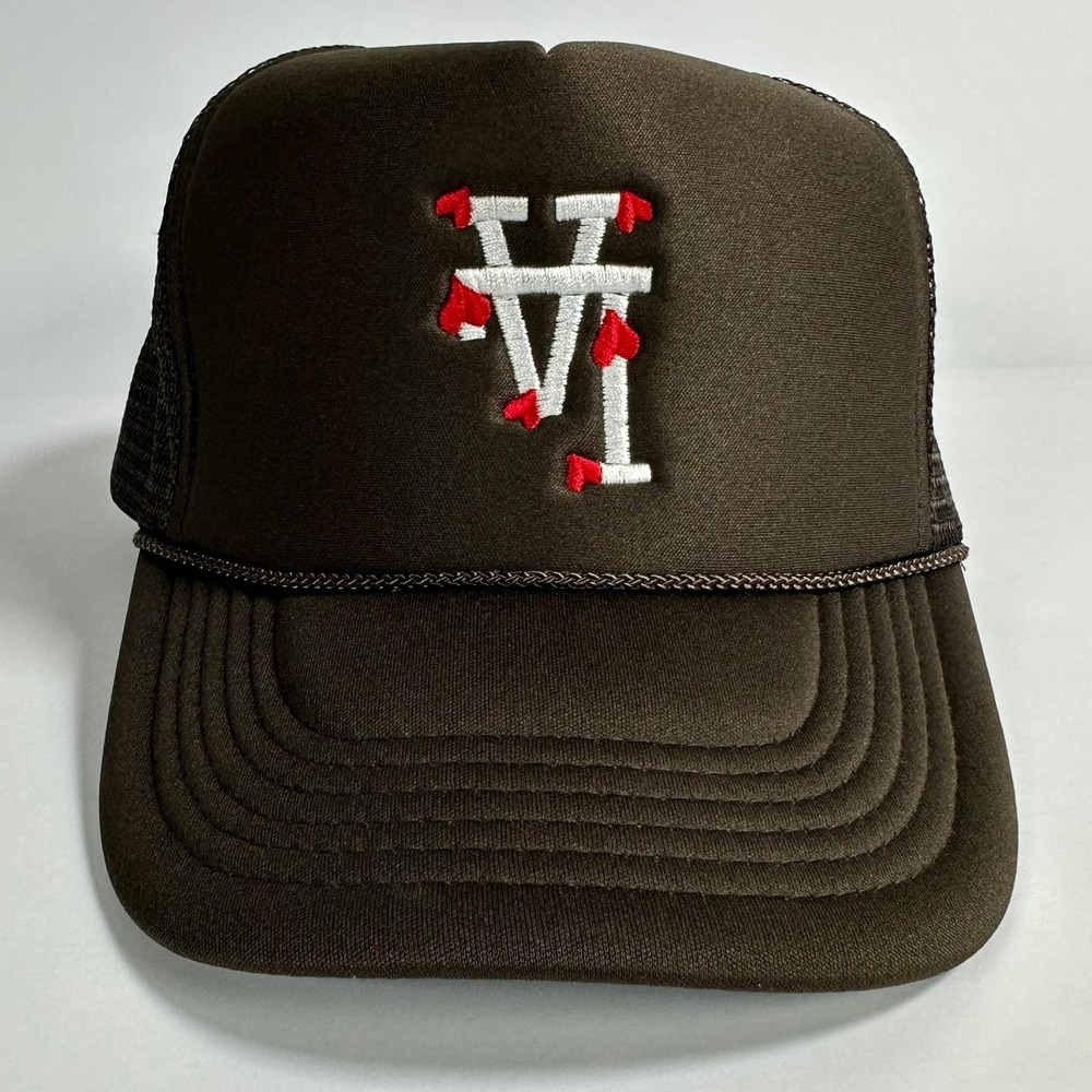 LA Dodgers Lost Love Trucker Hat Nissun Brown Cap Adjustable Snapback